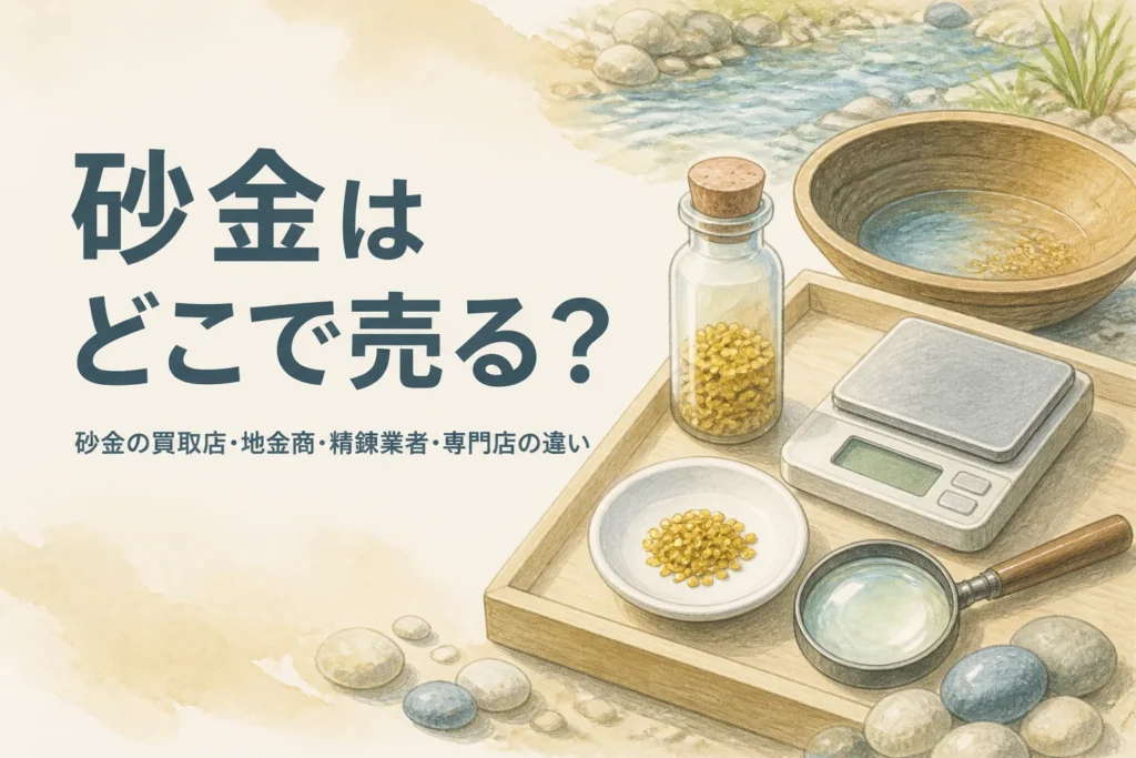 砂金はどこで売るかを説明する記事のアイキャッチ
